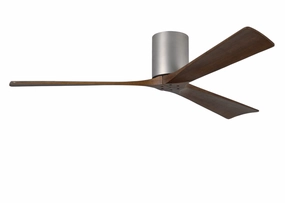 Irene-3H 60"Ceiling Fan Brushed Nickel hugger fans for rooms with low ceilings
