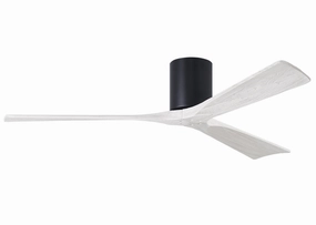 Irene-3H 60"Ceiling Fan Matte Black hugger fans for rooms with low ceilings