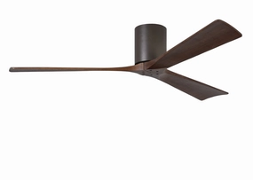 Irene-3H 60"Ceiling Fan Textured Bronze hugger fans for rooms with low ceilings