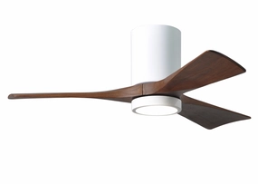 Irene-3HLK 42"Ceiling Fan Gloss White hugger fans for rooms with low ceilings