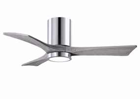 Irene-3HLK 42"Ceiling Fan Polished Chrome quiet small fans for desk or nightstand