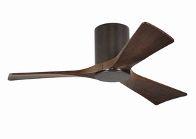 Irene-3HLK 42"Ceiling Fan Textured Bronze hugger fans for rooms with low ceilings