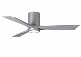 Irene-3HLK 52"Ceiling Fan Brushed Nickel hugger fans for rooms with low ceilings