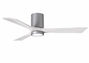 Irene-3HLK 52"Ceiling Fan Brushed Nickel hugger fans for rooms with low ceilings