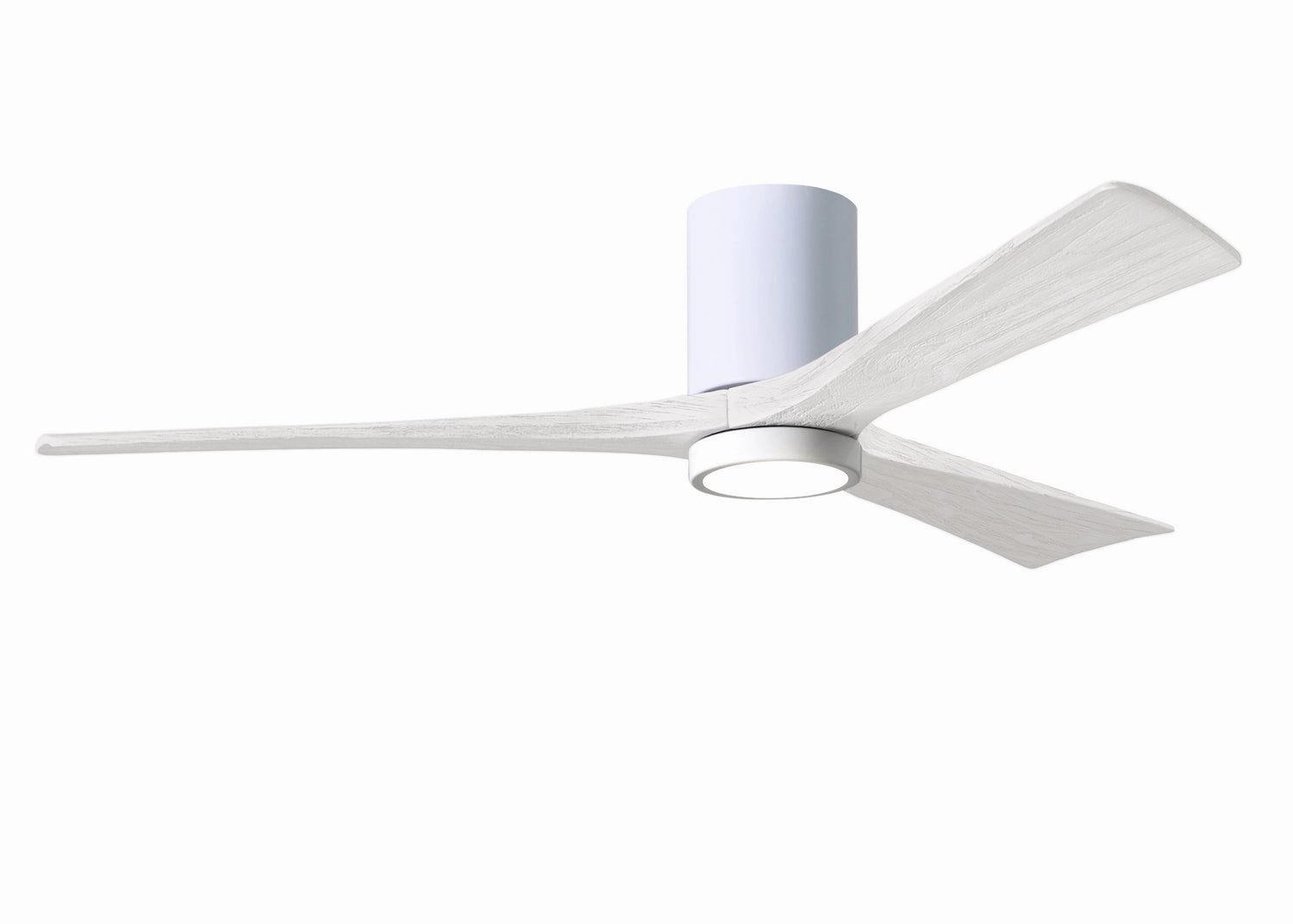 Irene-3HLK 60"Ceiling Fan Gloss White hugger fans for rooms with low ceilings