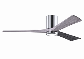 Irene-3HLK 60"Ceiling Fan Polished Chrome hugger fans for rooms with low ceilings
