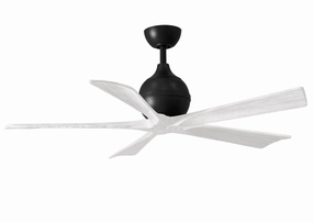 Irene-5 52"Ceiling Fan Matte Black modern electric fans for minimalist decor