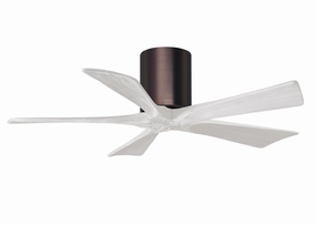 Irene-5H 42"Ceiling Fan Brushed Bronze quiet small fans for desk or nightstand