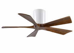 Irene-5H 42"Ceiling Fan Gloss White quiet and compact hugger fans
