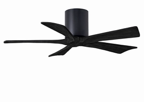 Irene-5H 42"Ceiling Fan Matte Black quiet and compact hugger fans