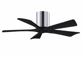Irene-5H 42"Ceiling Fan Polished Chrome quiet and compact hugger fans