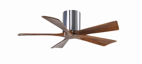 Irene-5H 42"Ceiling Fan Polished Chrome quiet small fans for desk or nightstand