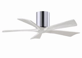 Irene-5H 42"Ceiling Fan Polished Chrome quiet small fans for desk or nightstand