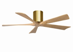 Irene-5H 52"Ceiling Fan Brushed Brass sleek design electric fans for modern homes