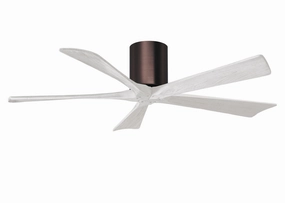 Irene-5H 52"Ceiling Fan Brushed Bronze hugger fans for rooms with low ceilings