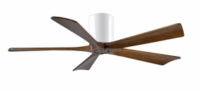 Irene-5H 52"Ceiling Fan Gloss White compact electric fans for small spaces
