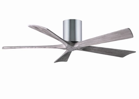 Irene-5H 52"Ceiling Fan Polished Chrome quiet and compact hugger fans