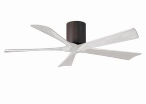Irene-5H 52"Ceiling Fan Textured Bronze quiet and compact hugger fans
