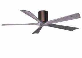 Irene-5H 60"Ceiling Fan Brushed Bronze hugger fans for rooms with low ceilings