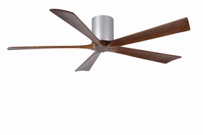 Irene-5H 60"Ceiling Fan Brushed Nickel quiet and compact hugger fans