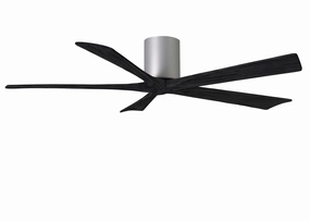 Irene-5H 60"Ceiling Fan Brushed Nickel quiet and compact hugger fans