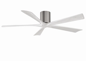 Irene-5H 60"Ceiling Fan Brushed Pewter low-noise fans for peaceful environments