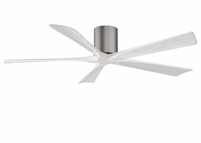 Irene-5H 60"Ceiling Fan Brushed Pewter space-saving huggers with modern style