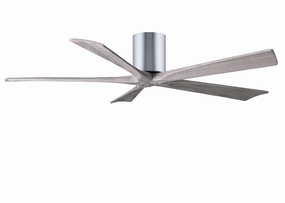 Irene-5H 60"Ceiling Fan Polished Chrome quiet and compact hugger fans