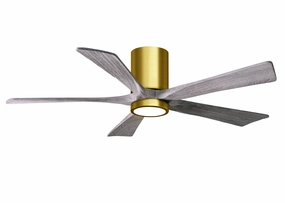 Irene-5HLK 52"Ceiling Fan Brushed Brass quiet and compact hugger fans