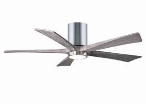 Irene-5HLK 52"Ceiling Fan Polished Chrome quiet and compact hugger fans