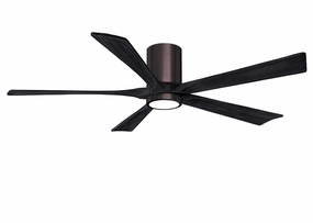 Irene-5HLK 60"Ceiling Fan Brushed Bronze space-saving huggers with modern style