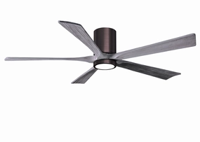 Irene-5HLK 60"Ceiling Fan Brushed Bronze space-saving huggers with modern style