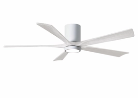 Irene-5HLK 60"Ceiling Fan Gloss White compact medium fans for desks and counters
