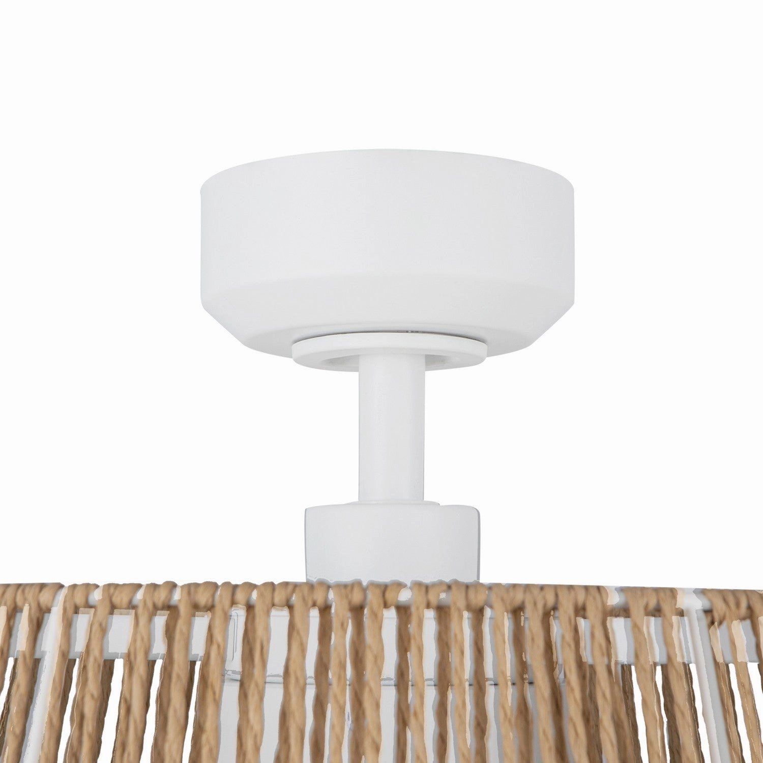 Isla 24"Ceiling Fan White/Braided Rope
