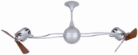 Italo Ventania 53"Ceiling Fan Brushed Nickel compact electric fans for small spaces