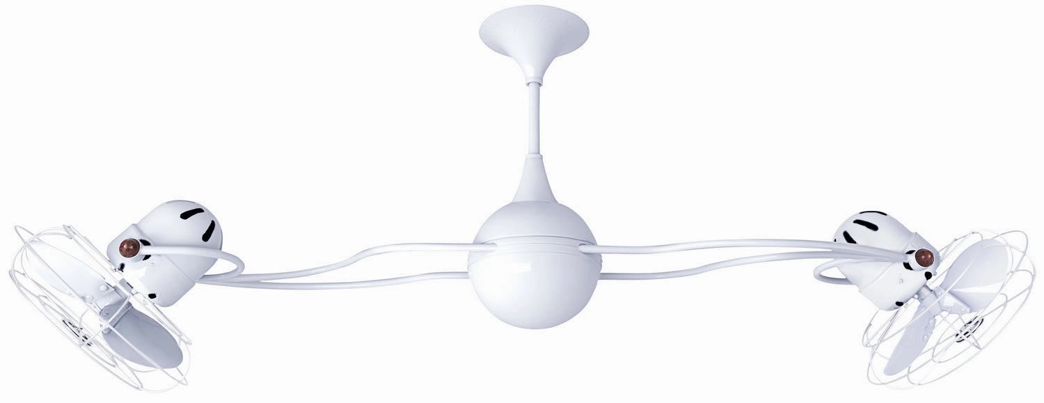 Italo Ventania 53"Ceiling Fan Gloss White lightweight fans for moving around easily