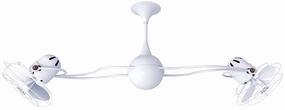 Italo Ventania 53"Ceiling Fan Gloss White lightweight fans for moving around easily