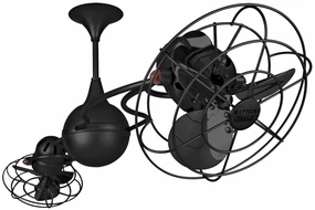 Italo Ventania 53"Ceiling Fan Matte Black whisper-quiet fans for bedrooms and offices