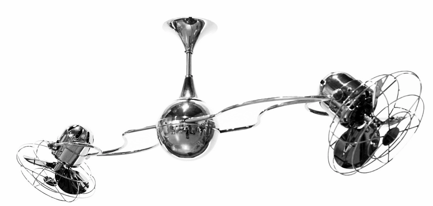 Italo Ventania 53"Ceiling Fan Polished Chrome
