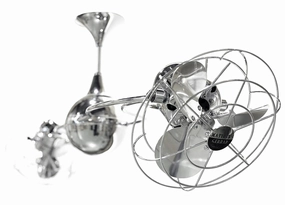Italo Ventania 53"Ceiling Fan Polished Chrome stylish medium fans for contemporary homes