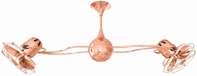 Italo Ventania 53"Ceiling Fan Polished Copper medium electric fans for multi-room use