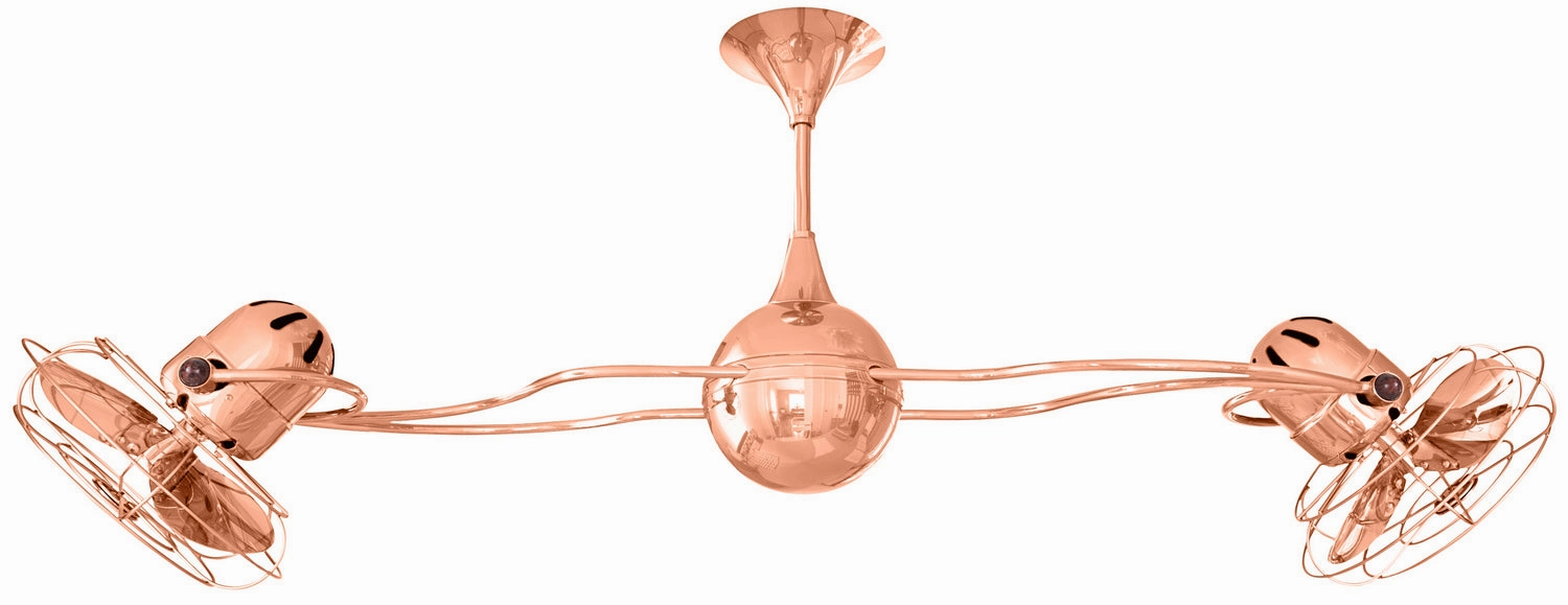 Italo Ventania 53"Ceiling Fan Polished Copper medium electric fans for multi-room use