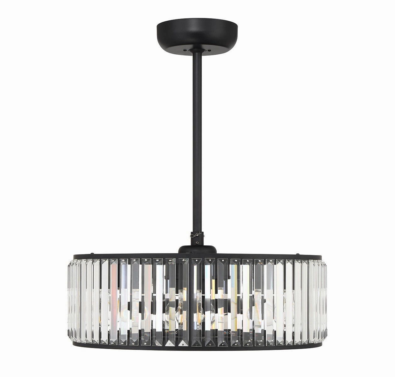 Janus Six Light Fan D'Lier Matte Black