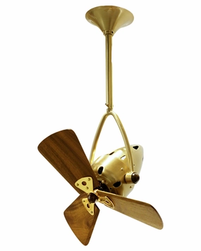 Jarold Direcional 16"Ceiling Fan Brushed Brass quiet small fans for desk or nightstand