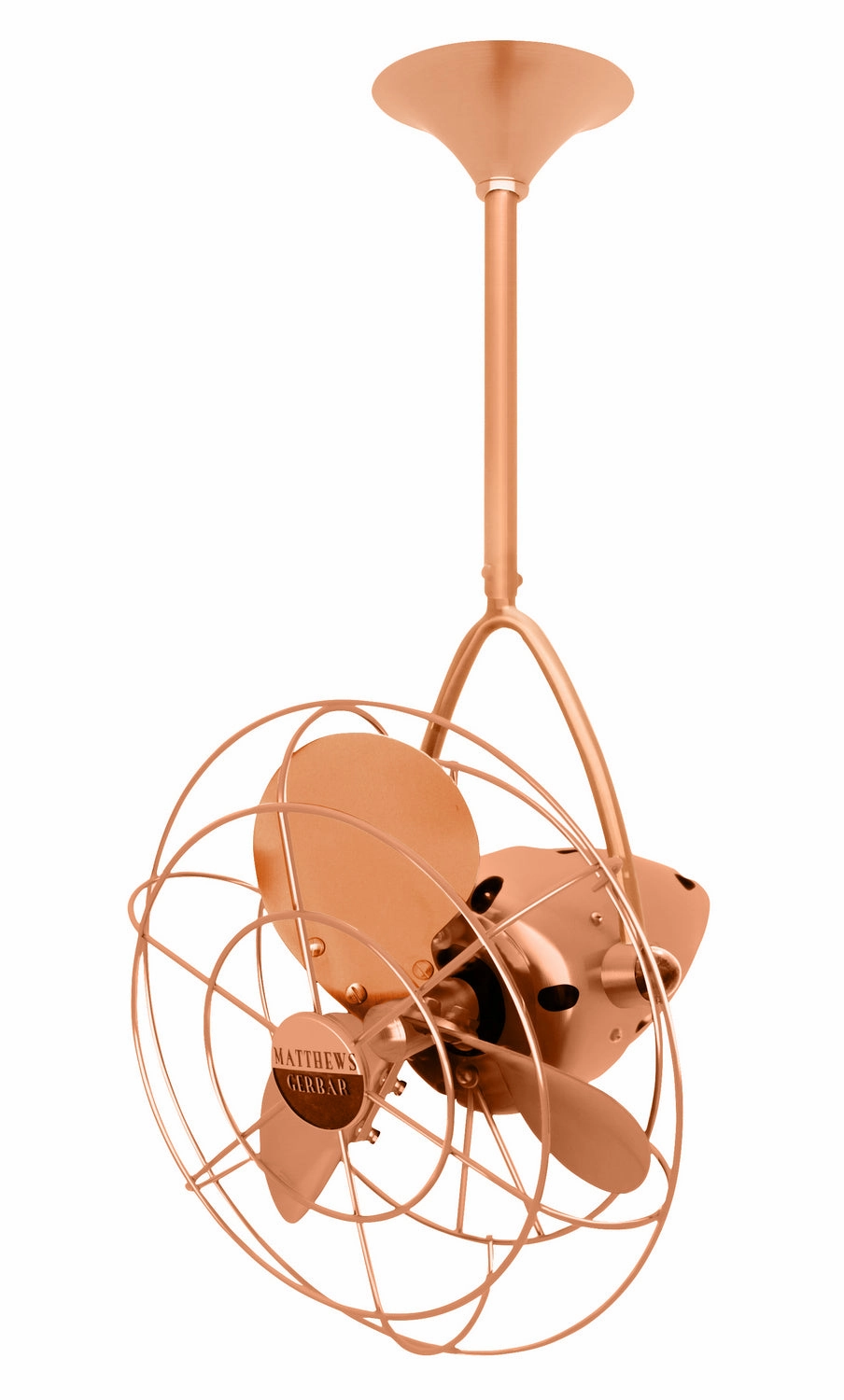 Jarold Direcional 16"Ceiling Fan Brushed Copper