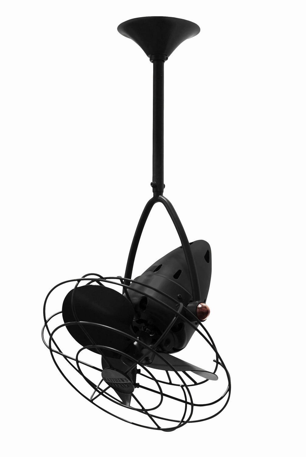 Jarold Direcional 16"Ceiling Fan Matte Black