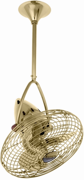 Jarold Direcional 16"Ceiling Fan Polished Brass compact electric fans for small spaces