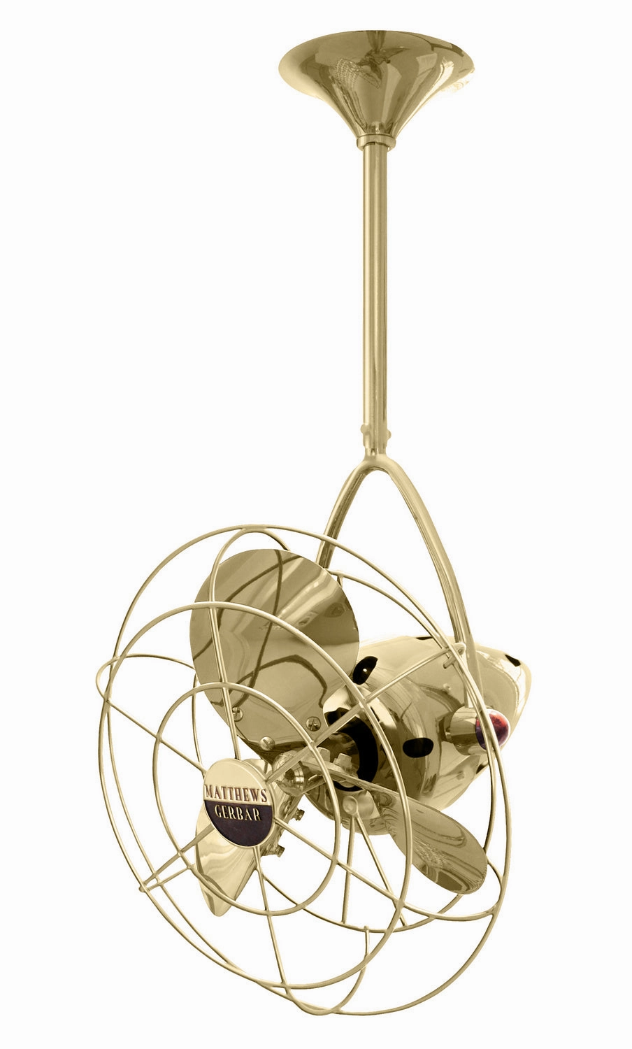 Jarold Direcional 16"Ceiling Fan Polished Brass