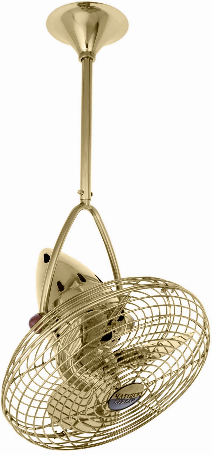 Jarold Direcional 16"Ceiling Fan Polished Brass compact electric fans for small spaces