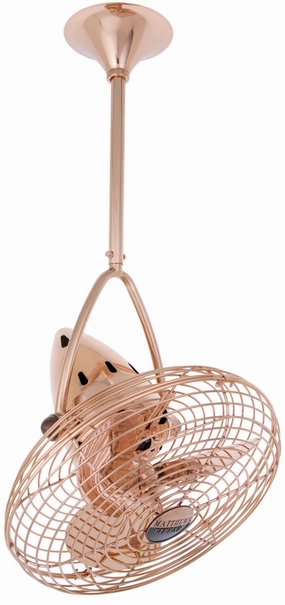 Jarold Direcional 16"Ceiling Fan Polished Copper quiet small fans for desk or nightstand